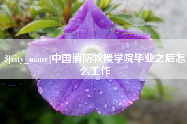 永康中国消防救援学院毕业之后怎么工作