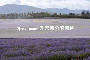 永康九宫图分解图片