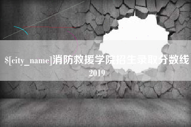 永康消防救援学院招生录取分数线2019