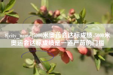 永康5000米奥运会达标成绩-5000米奥运会达标成绩是一道严苛的门槛