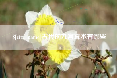 永康古代的九宫算术有哪些