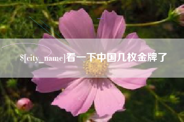 永康看一下中国几枚金牌了