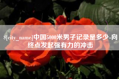 永康中国5000米男子记录是多少-向终点发起强有力的冲击