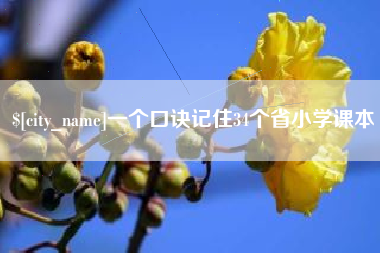 永康一个口诀记住34个省小学课本