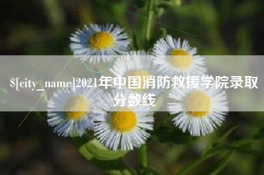 永康2021年中国消防救援学院录取分数线