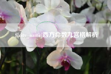 永康西方命数九宫格解析