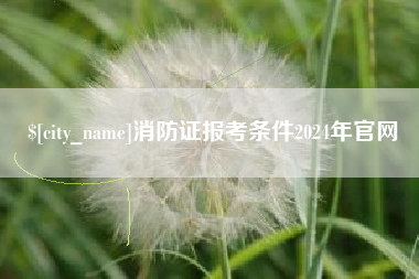 永康消防证报考条件2024年官网