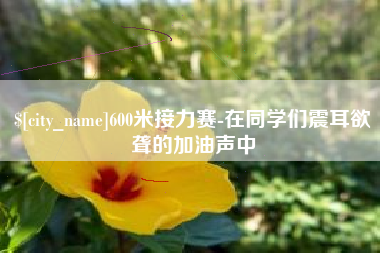 永康600米接力赛-在同学们震耳欲聋的加油声中