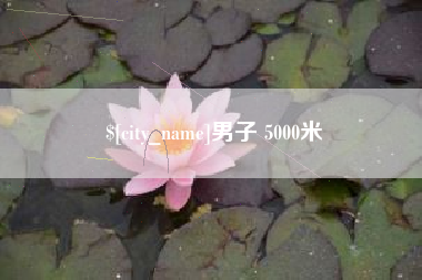 永康男子 5000米