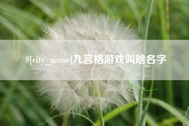 永康九宫格游戏叫啥名字