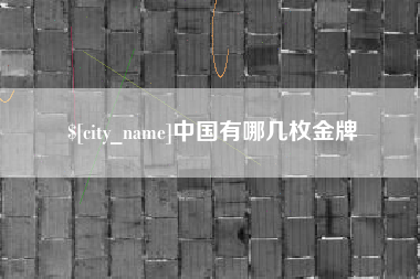 永康中国有哪几枚金牌