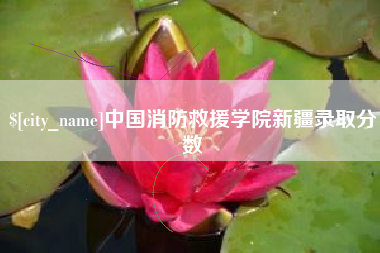 永康中国消防救援学院新疆录取分数