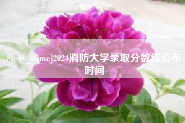 永康2024消防大学录取分数线公布时间