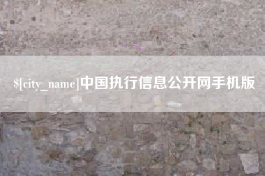 永康中国执行信息公开网手机版