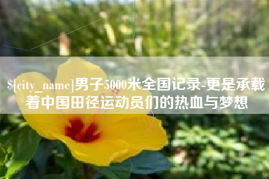 永康男子5000米全国记录-更是承载着中国田径运动员们的热血与梦想