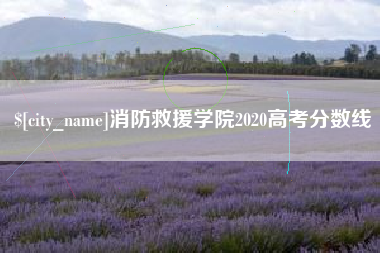 永康消防救援学院2020高考分数线