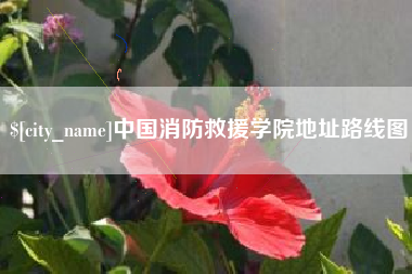 永康中国消防救援学院地址路线图