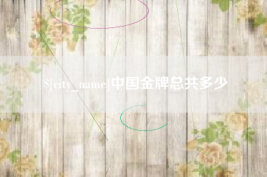 永康中国金牌总共多少