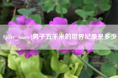 永康男子五千米的世界纪录是多少