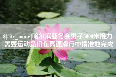 永康哈尔滨亚冬会男子5000米接力-需要运动员们在高速滑行中精准地完成