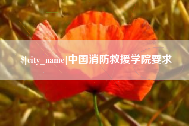 永康中国消防救援学院要求