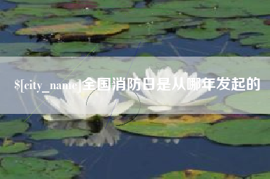 永康全国消防日是从哪年发起的