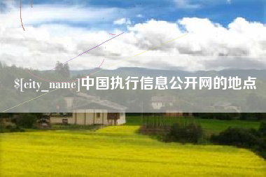 永康中国执行信息公开网的地点
