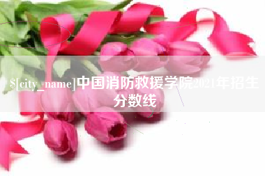永康中国消防救援学院2021年招生分数线