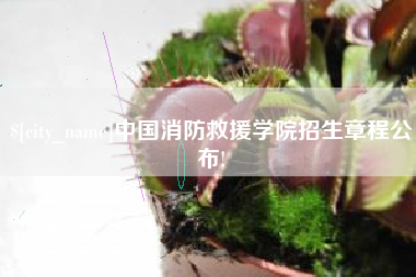 永康中国消防救援学院招生章程公布!