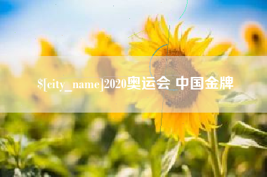 永康2020奥运会 中国金牌